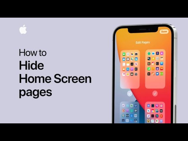 Hide Home Screen pages on your iPhone