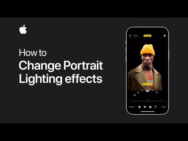 Choose Portrait mode lighting effects — Apple Support