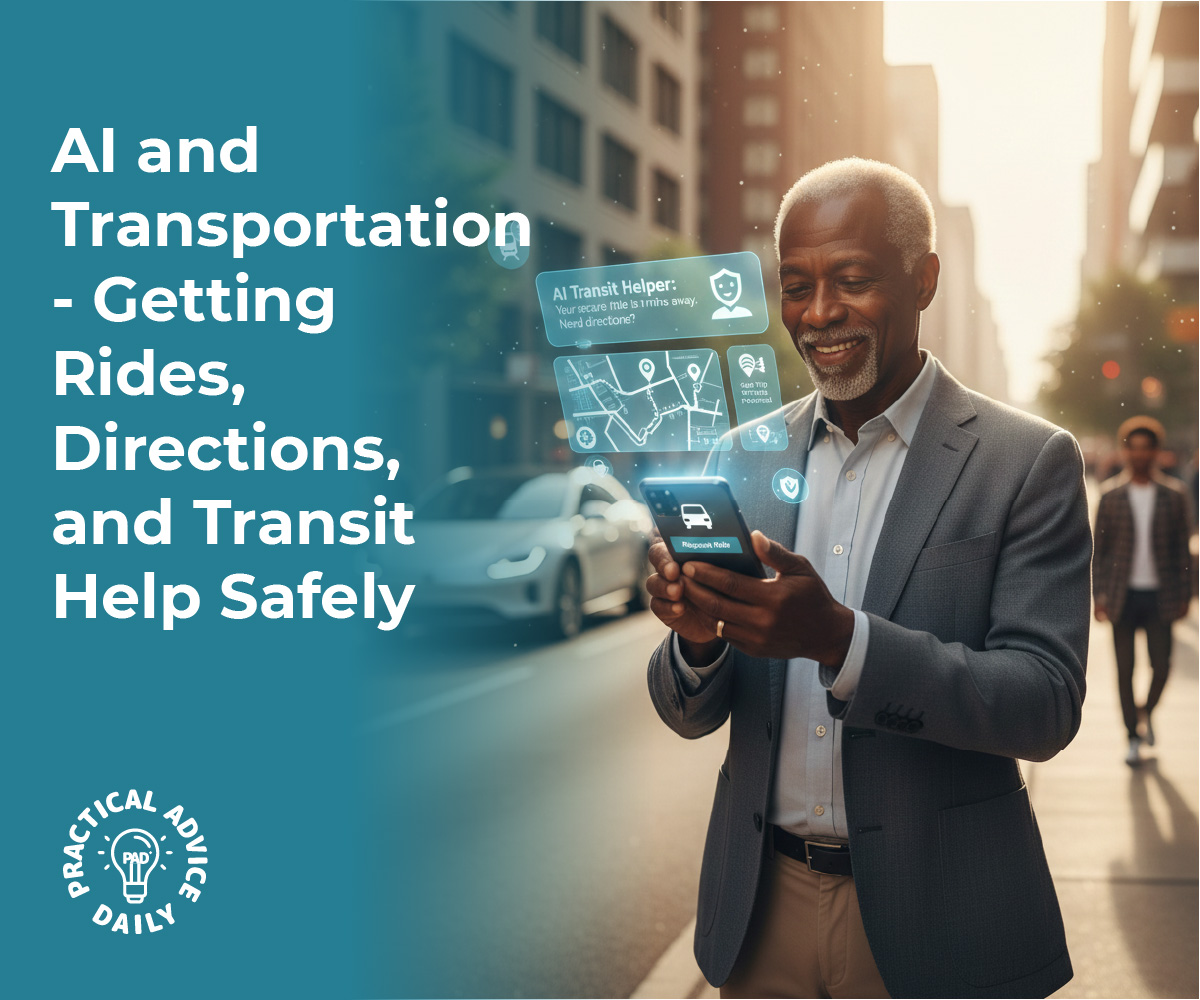 AI and Transportation: Getting Rides, Directions, and Transit Help Safely