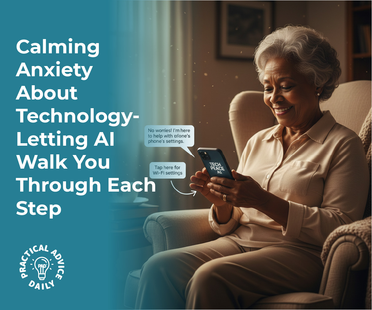 Calming Anxiety About Technology: Letting AI Walk You Through Each Step