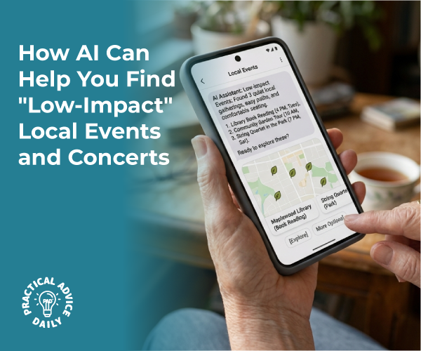 How AI Can Help You Find “Low-Impact” Local Events and Concerts