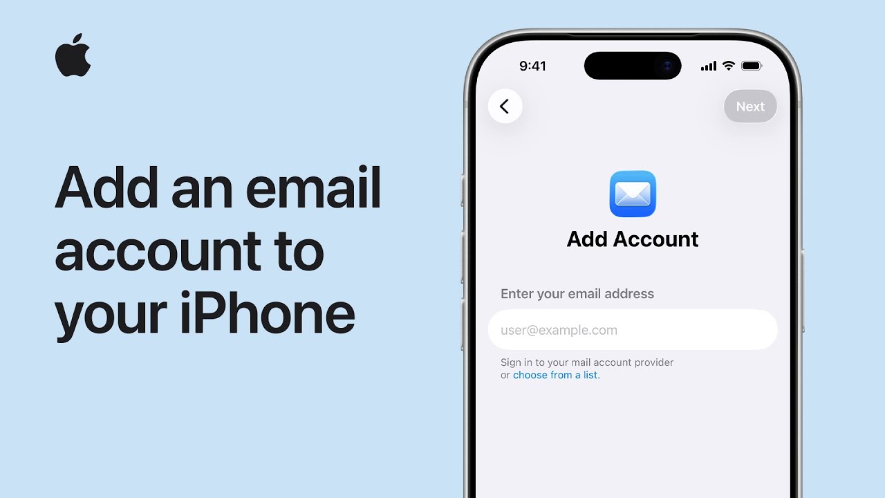 How to add an email account to your iPhone | Apple Support