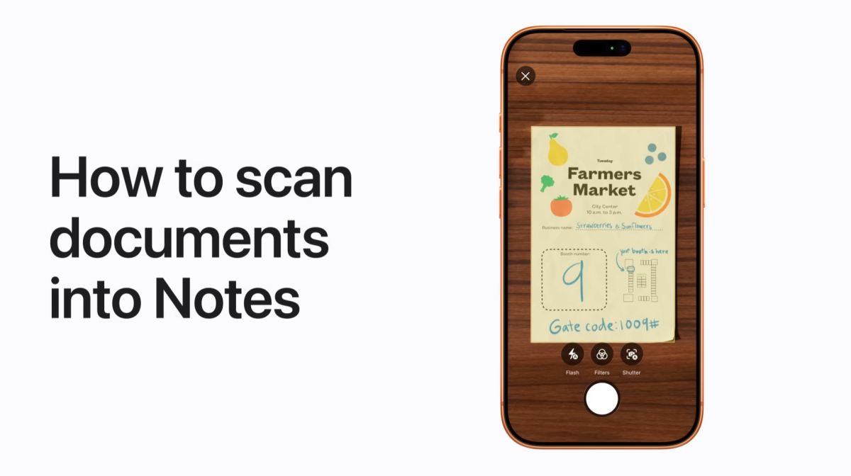 How to scan documents into Notes | Apple Support