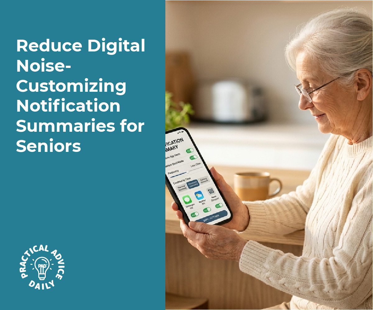Reduce Digital Noise: Customizing Notification Summaries for Seniors