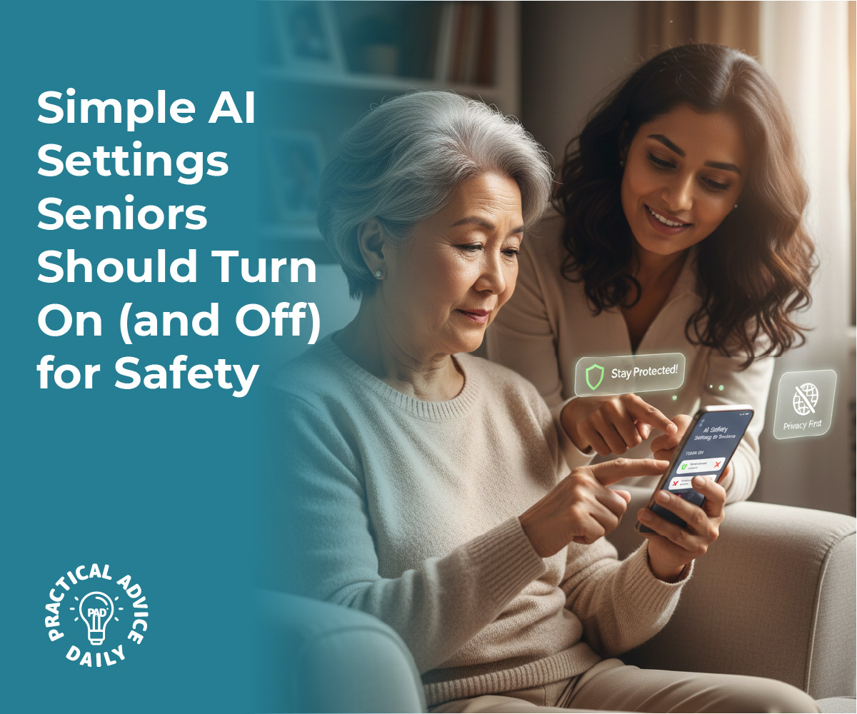 Simple AI Settings Seniors Should Turn On (and Off) for Safety