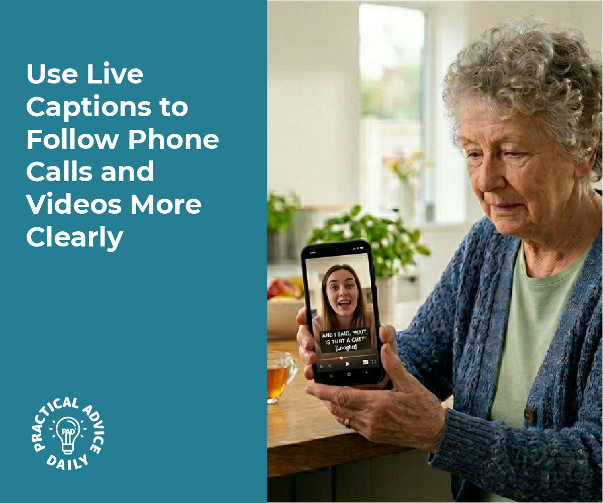 Use Live Captions to Follow Phone Calls and Videos More Clearly