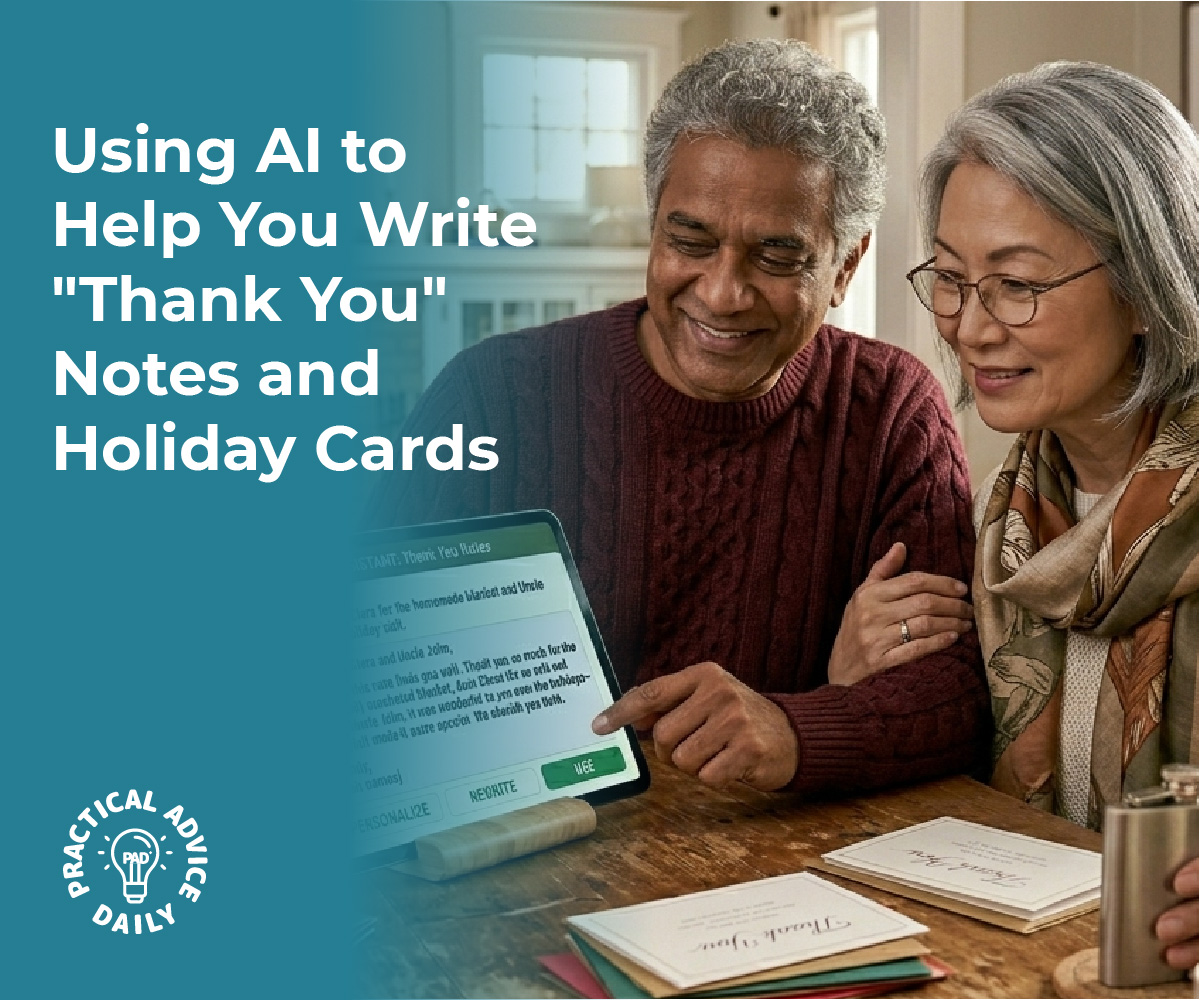 Using AI to Help You Write “Thank You” Notes and Holiday Cards