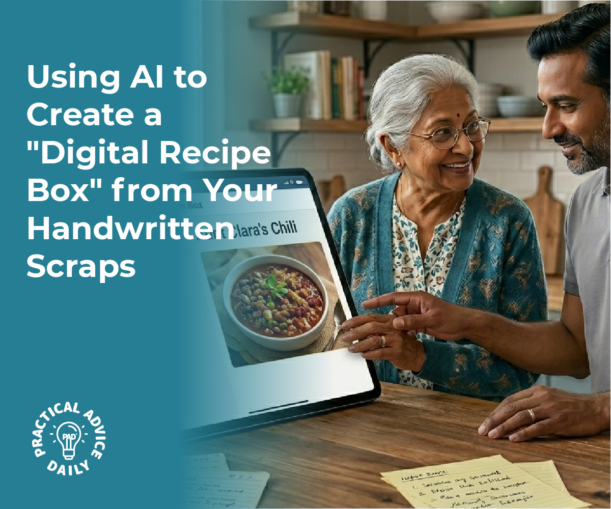 Using AI to Create a “Digital Recipe Box” from Your Handwritten Scraps