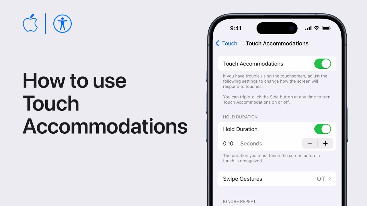 How to use Touch Accommodations on your iPhone or iPad | Apple Support