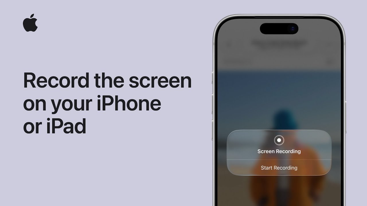 How to record the screen on your iPhone or iPad | Apple Support