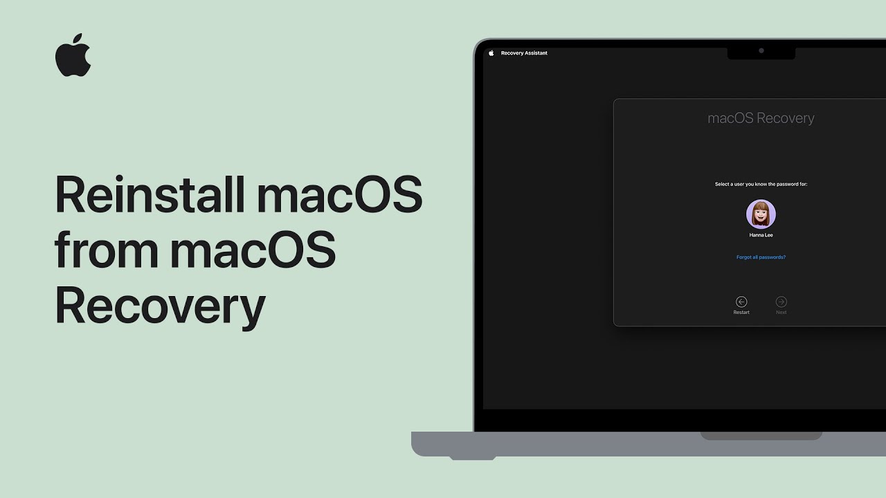 How to reinstall macOS from macOS Recovery | Apple Support
