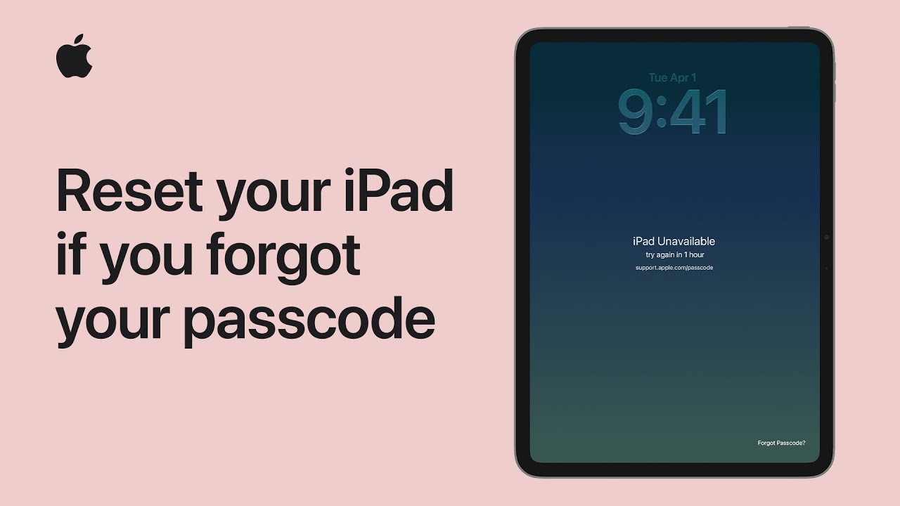 How to reset your iPad if you forgot your passcode | Apple Support