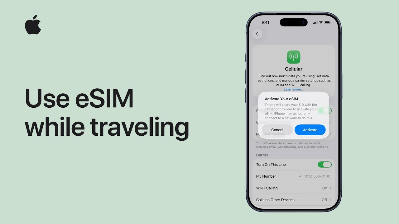 How to use eSIM while traveling with your iPhone | Apple Support